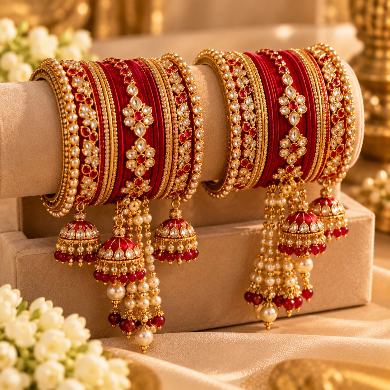 Bridal Designer Silk Thread Bangle Chura